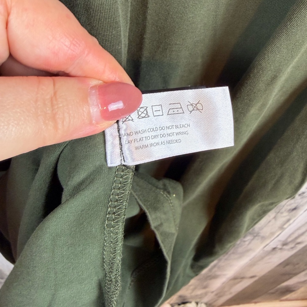 Modern Citizen Wei Tie Front Dress in Olive Green Size XS. - Picture 6 of 15
